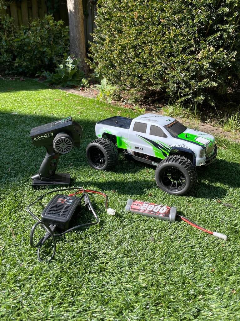 Afstand bestuurbare monster truck Absima AMT2.4 1:10!!!, Gebruikt, Auto offroad, Schaal 1:10, RTR (Ready to Run)