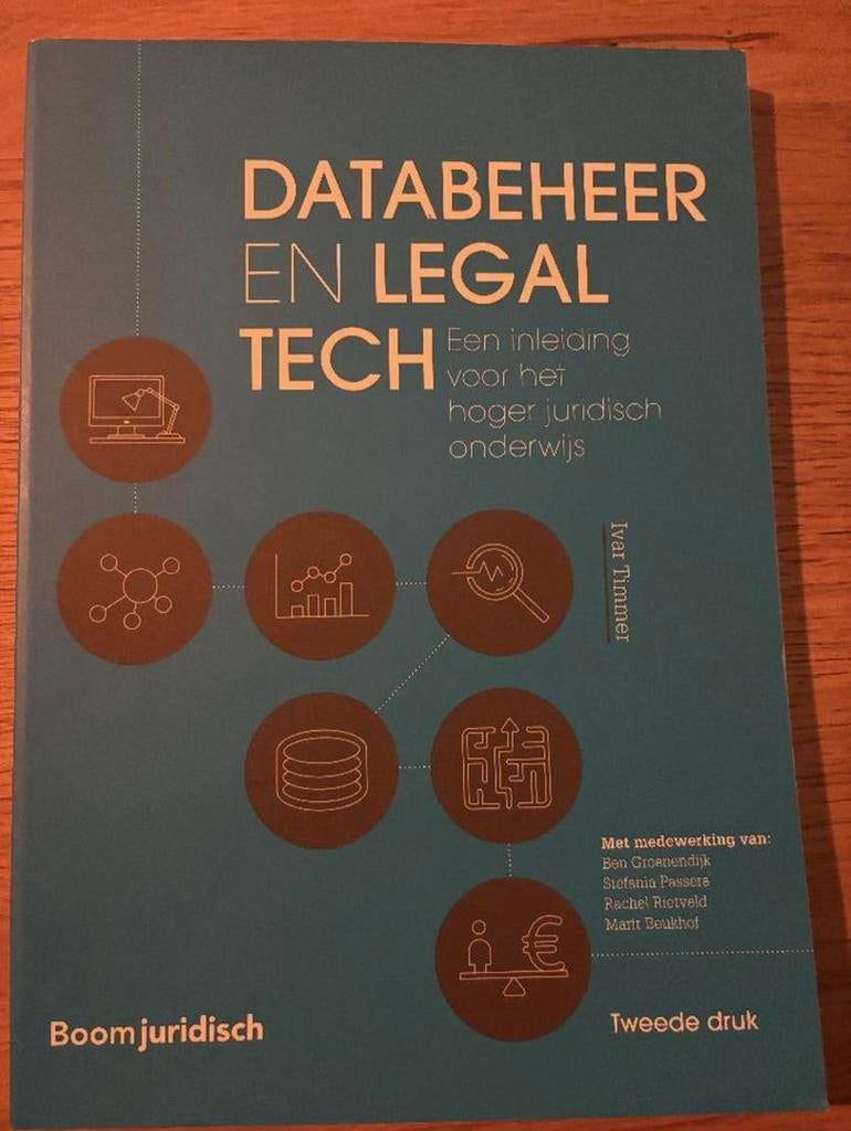 Databeheer en Legal Tech, Ophalen of Verzenden, Beta, Zo goed als nieuw, WO