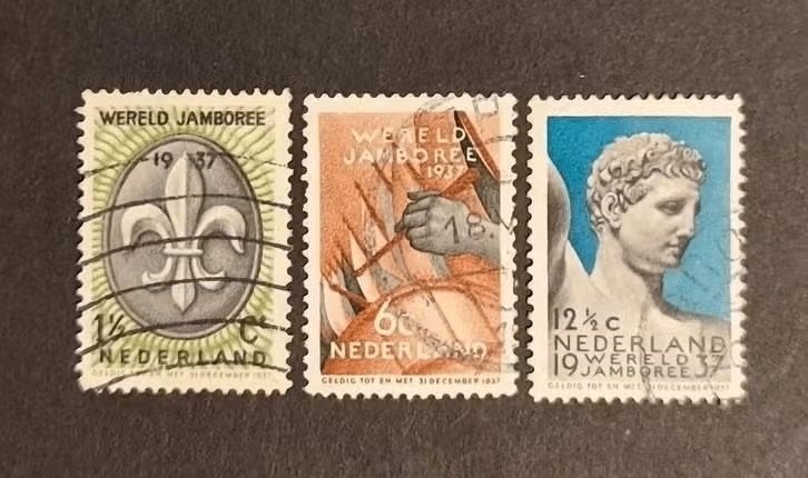 nederland nvph 293 - 295, Verzenden, T/m 1940, Gestempeld