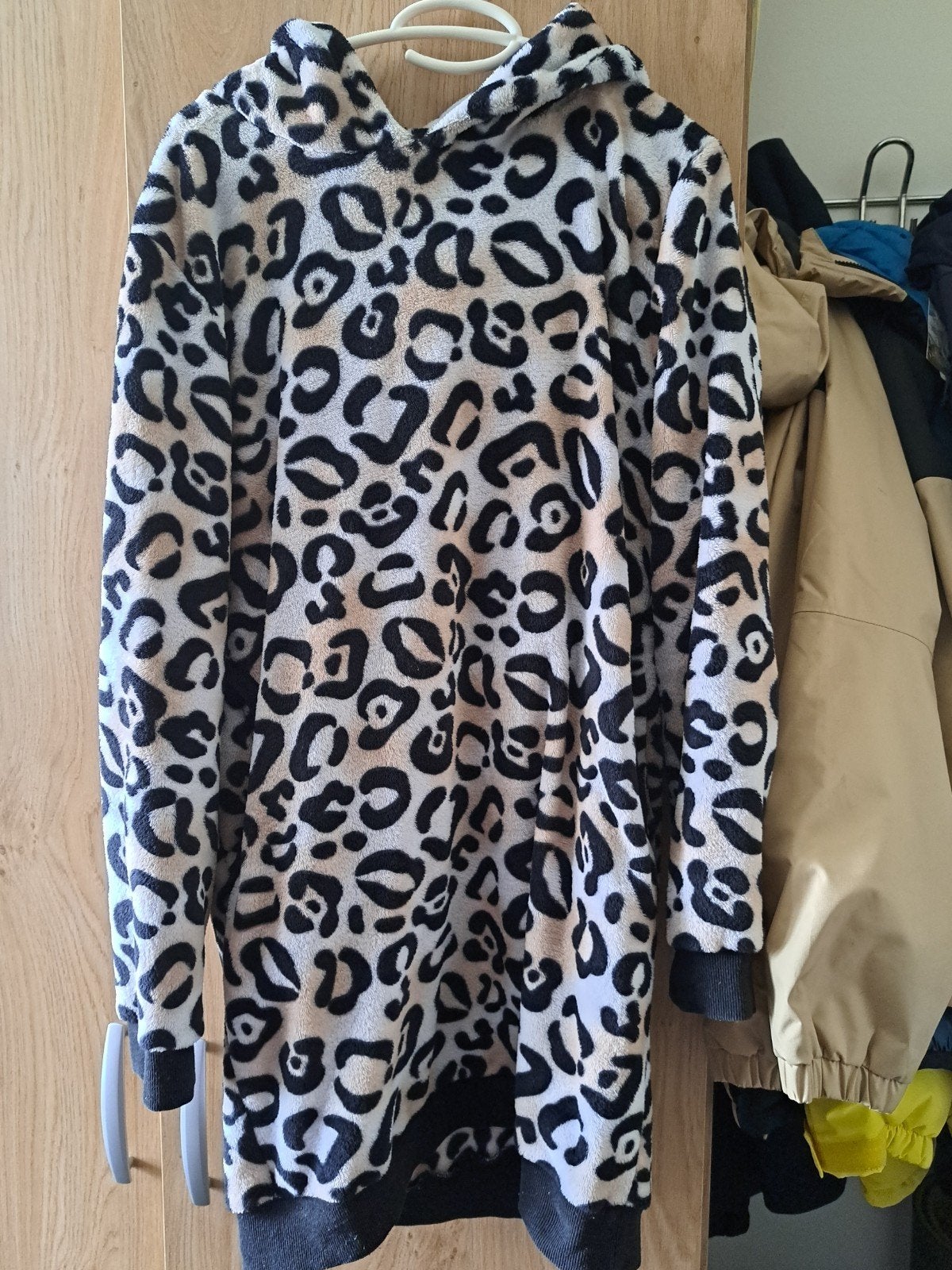 super mooie panterprint lange fleece trui maat xl, Ophalen of Verzenden, Zo goed als nieuw, Maat 46/48 (XL) of groter, Bruin