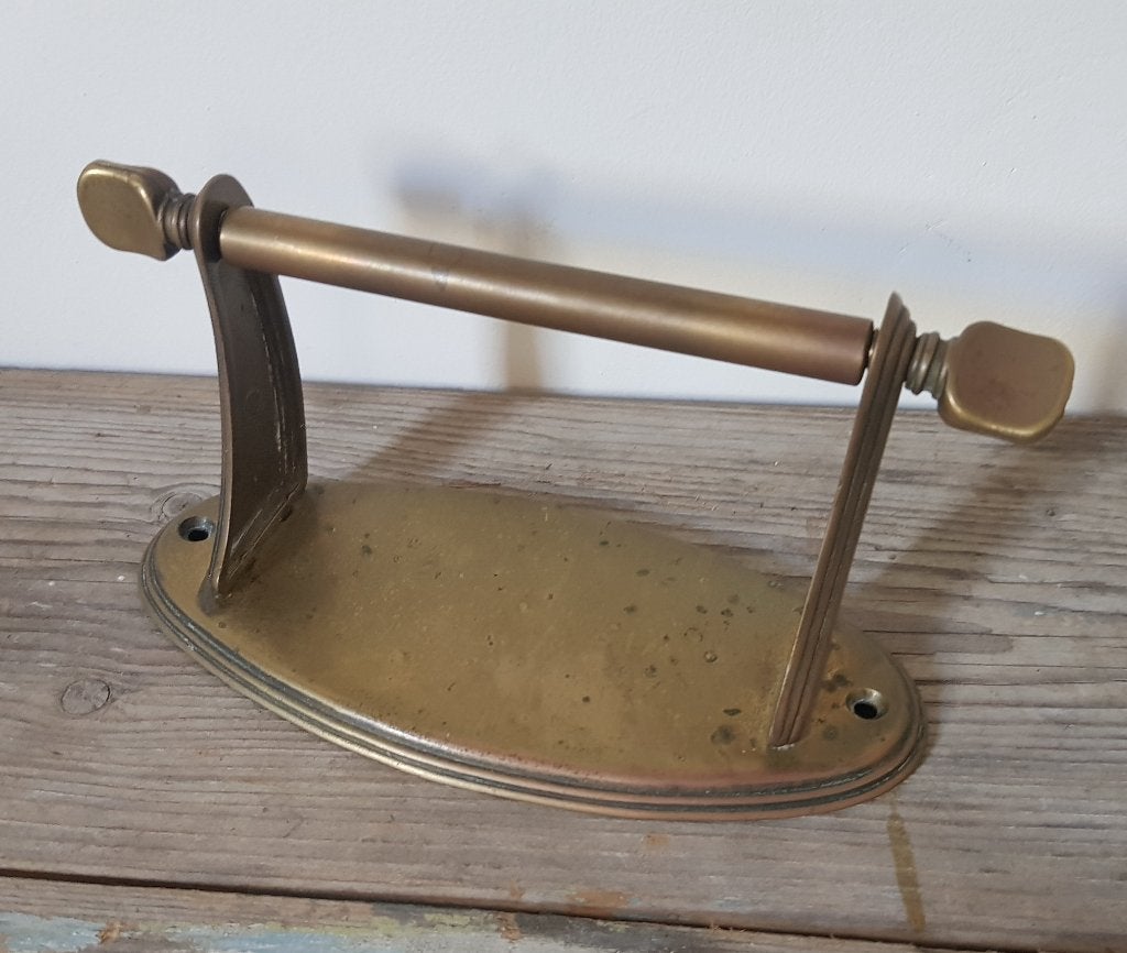 Koperen WC rol houder., Ophalen of Verzenden