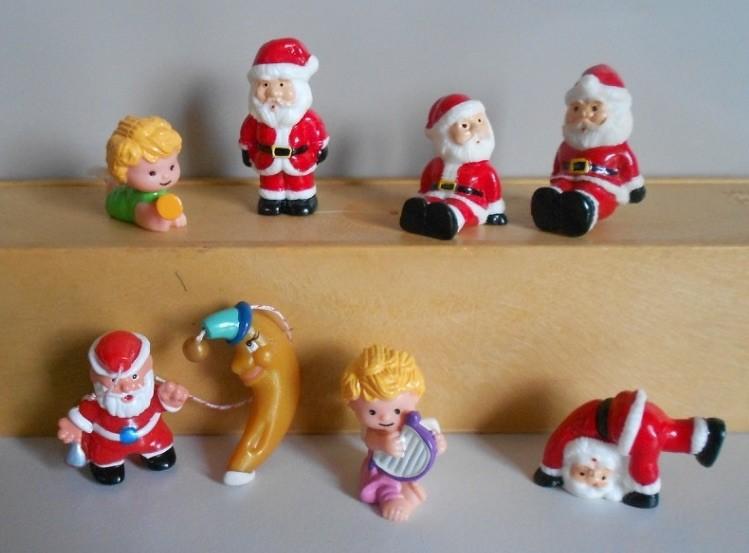 7 Kerst - Figuren = In 1 koop te koop = 3,50 euro, Verzamelen, Poppetjes en Figuurtjes, Ophalen, Zo goed als nieuw