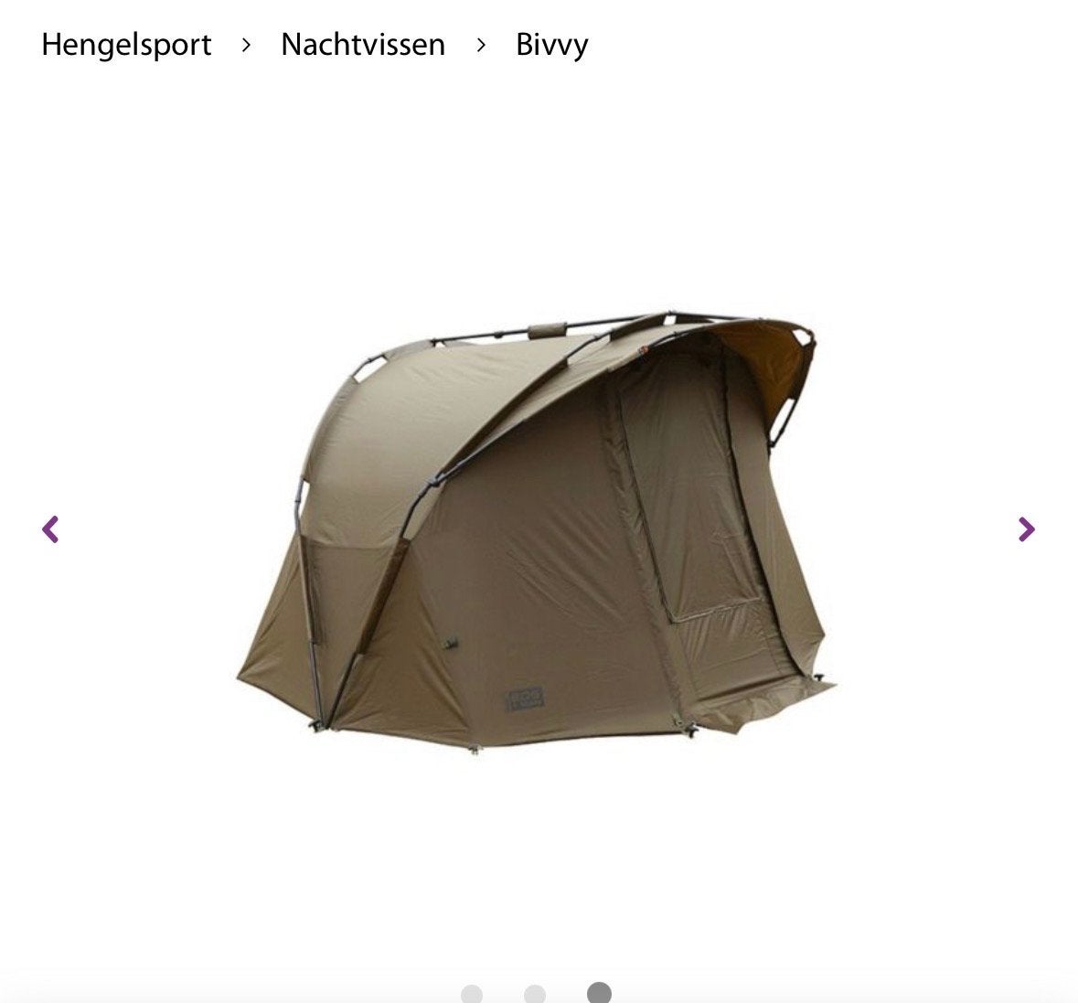 Fox EOS 1 man Bivvy, karpertent, Watersport en Boten, Hengelsport | Karpervissen, Ophalen, Nieuw, Overige typen