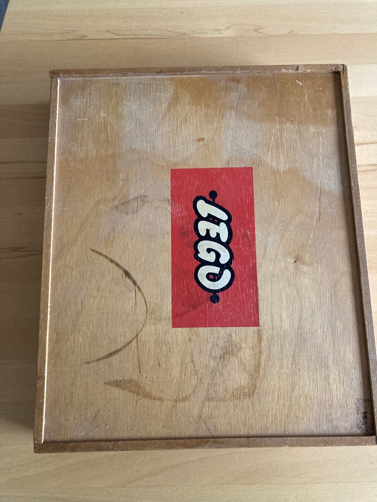 Vintage Lego kist met inlay, Ophalen, Gebruikt, Lego