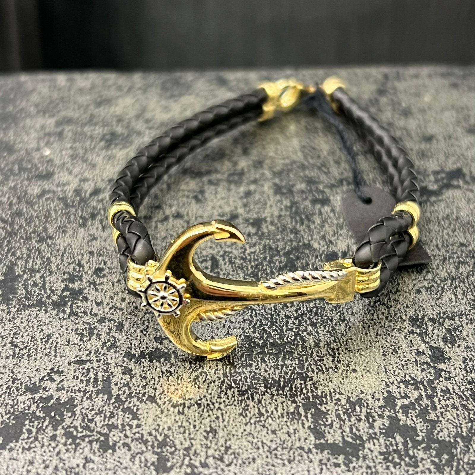 14 karaat gouden armband anker schakel, Ophalen of Verzenden, Zo goed als nieuw, Goud