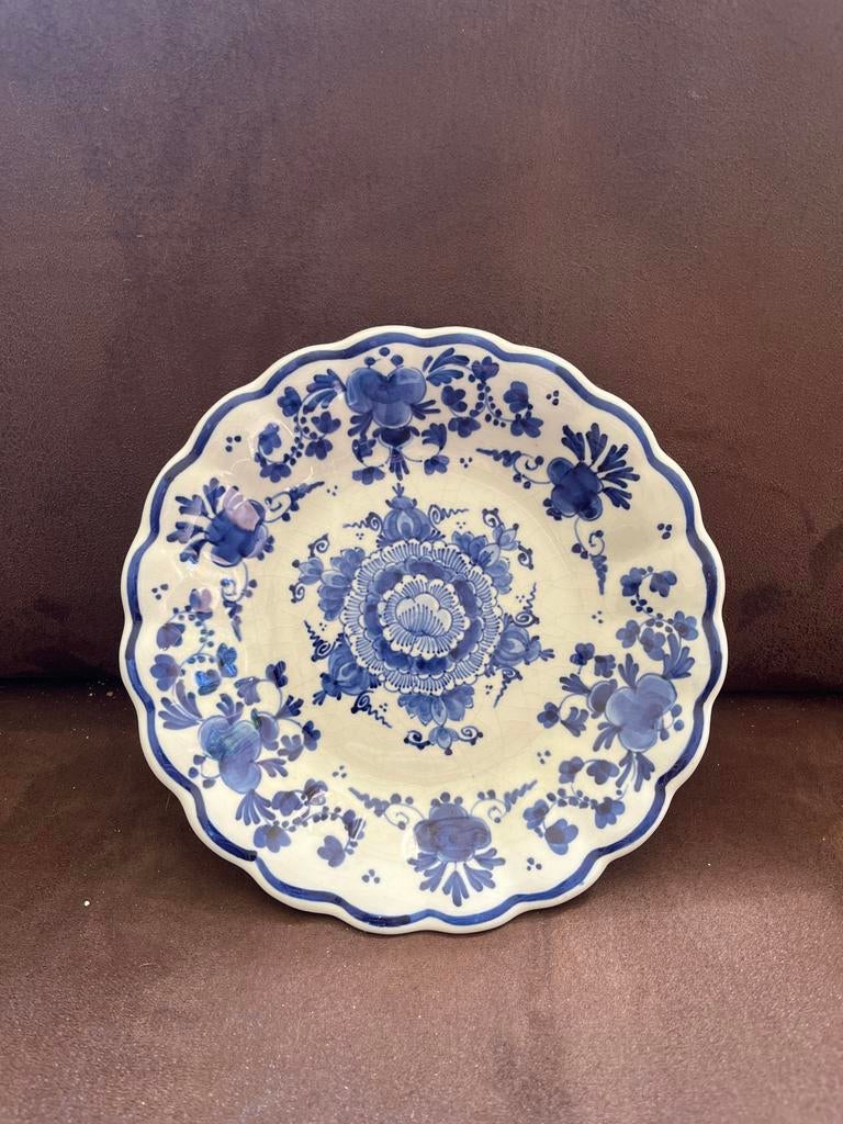 Mooi Delftsblauw bord - Handgeschilderd, Antiek en Kunst, Antiek | Wandborden en Tegels, Ophalen