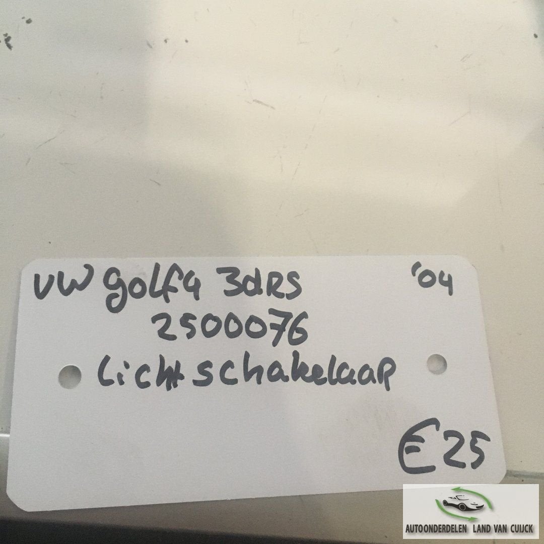 Vw Golf 4 2004  Wagennr 2500076  Lichtschakelaar, Gebruikt, -, -, Ophalen of Verzenden