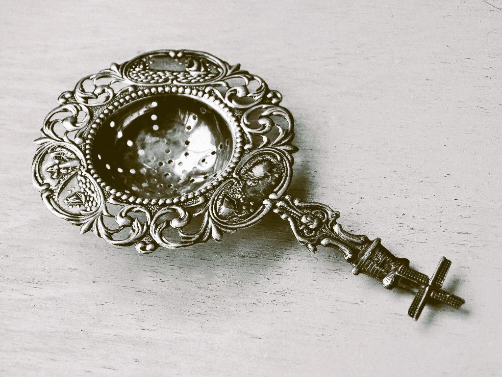 Zilveren theezeef met molen, 1929, wieken draaien, Antiek en Kunst, Antiek | Goud en Zilver, Verzenden, Zilver