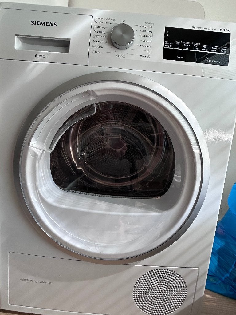 Siemens IQ500 warmtepomp wasdroger, Ophalen, 6 tot 8 kg, Gebruikt, Minder dan 85 cm