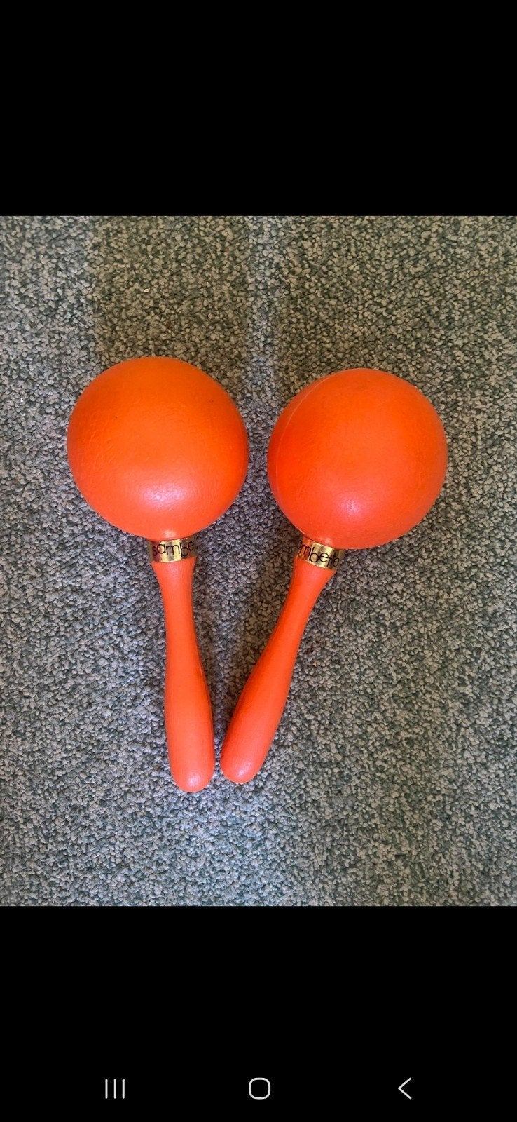 Oranje Sambaballen - Percussie Instrumenten, Muziek en Instrumenten, Percussie, Ophalen of Verzenden, Gebruikt, Overige soorten