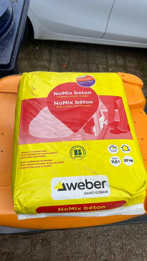 Snelbeton NoMix Weber, Ophalen, Nieuw