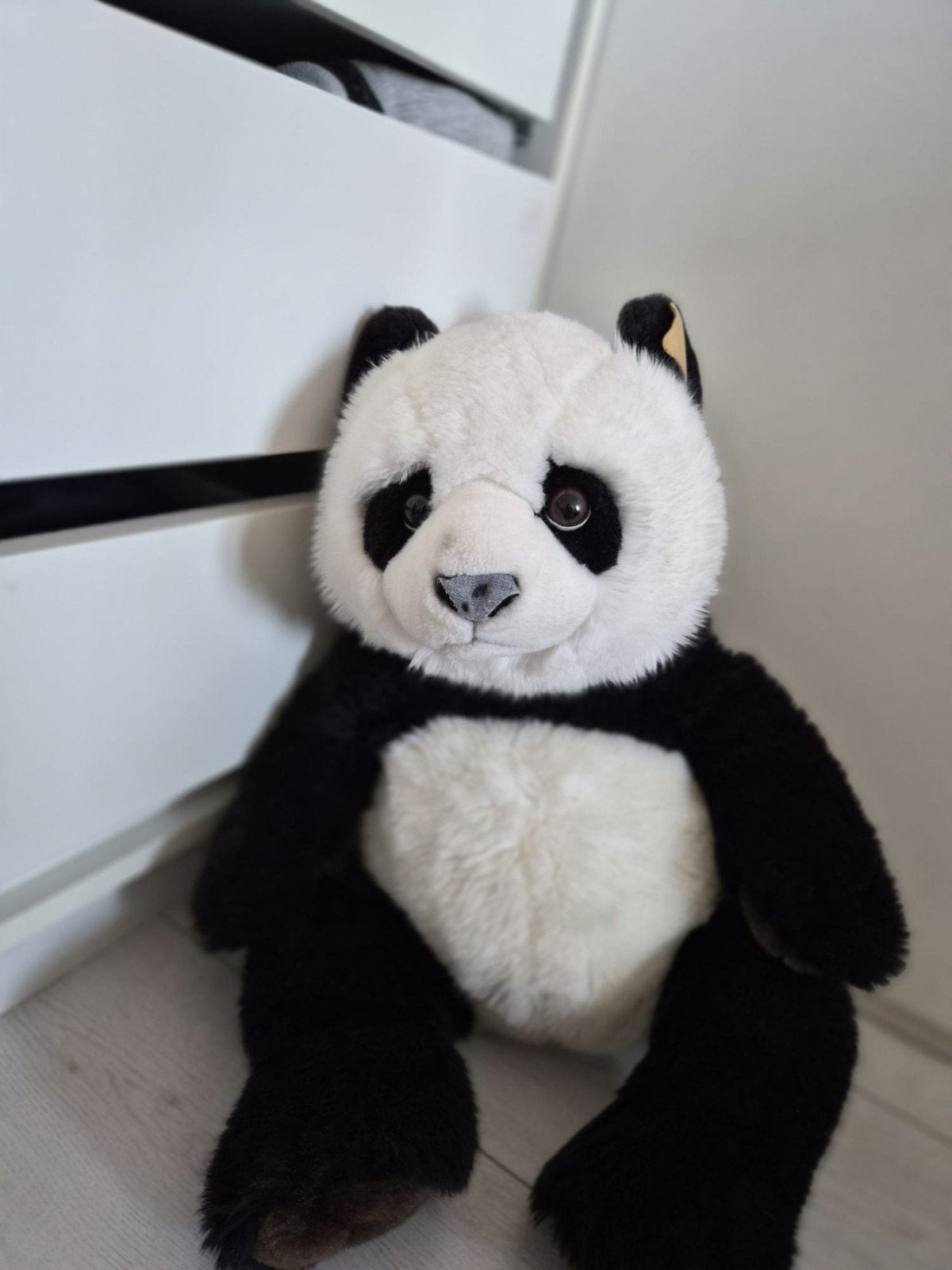 Grote Zwart-Witte Panda Knuffel - Zo Goed als Nieuw, Ophalen, Overige typen, Zo goed als nieuw, Middelgroot (20 tot 80 cm)