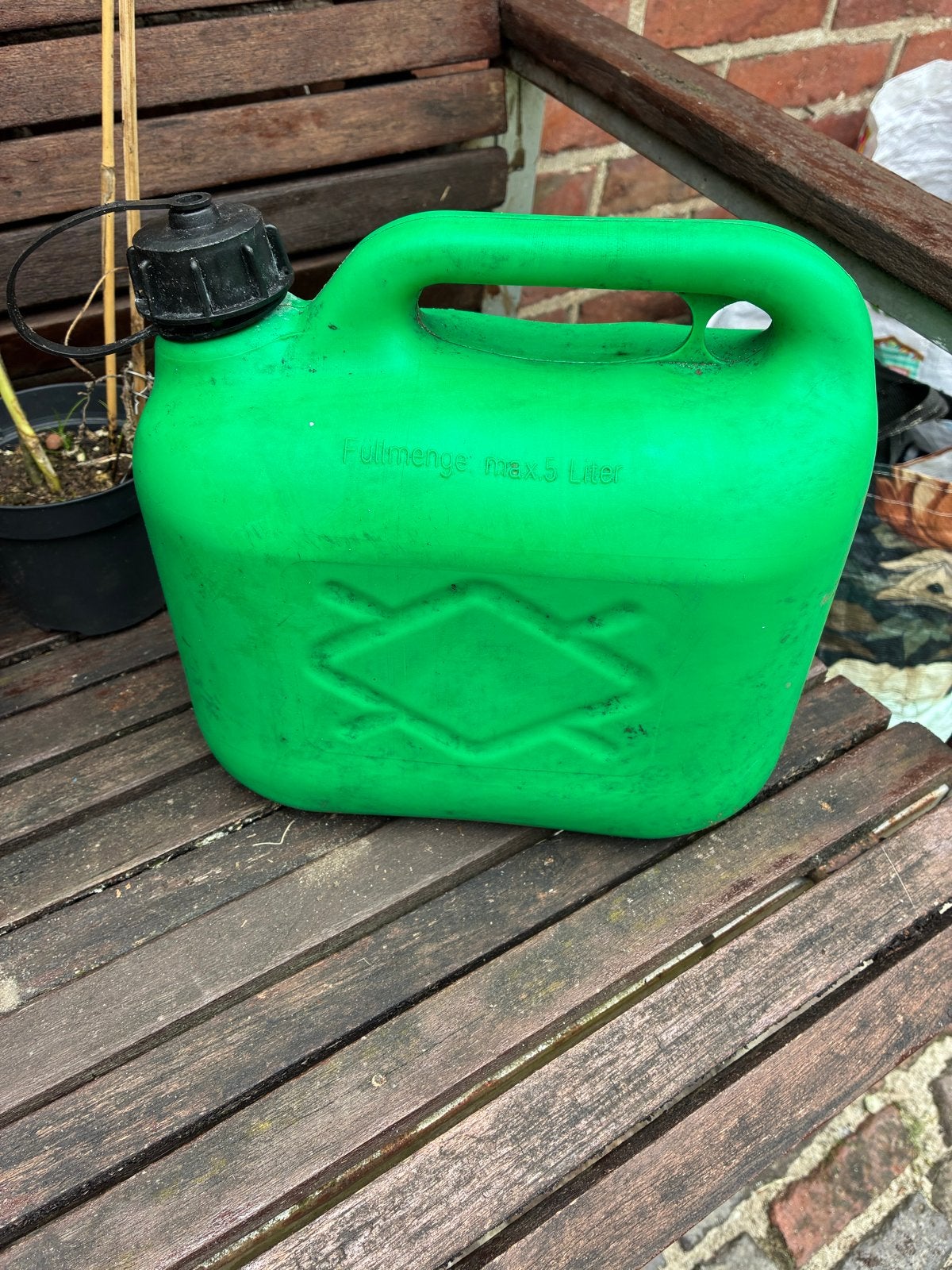 Groene jerrycan 5 liter - Gebruikt, Ophalen, Gebruikt