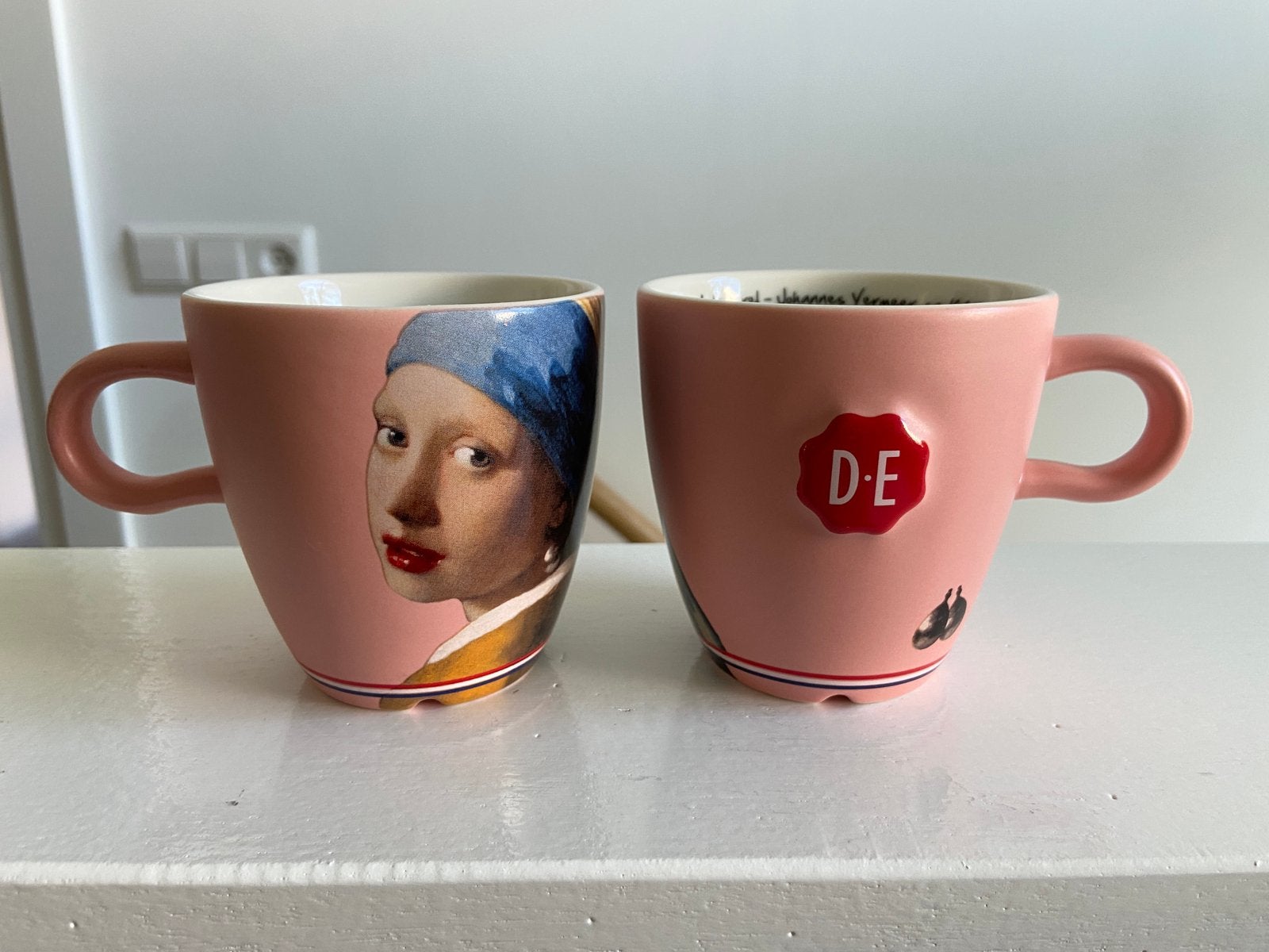 2 nieuwe mokken Oude Meesters D.E. Meisje parel 15 per stuk, Nieuw, Overige stijlen, Aardewerk, Mok
