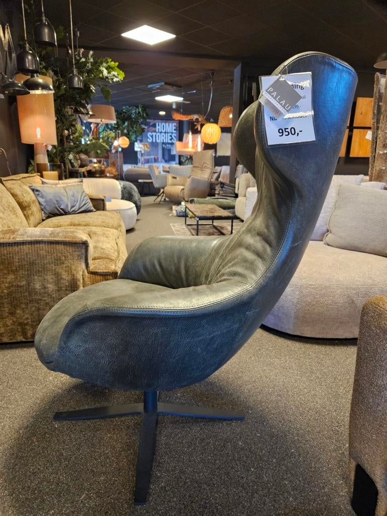 Draai fauteuil Peaches het-anker africa leder, Huis en Inrichting, Fauteuils, Nieuw, Ophalen of Verzenden, 50 tot 75 cm, Leer