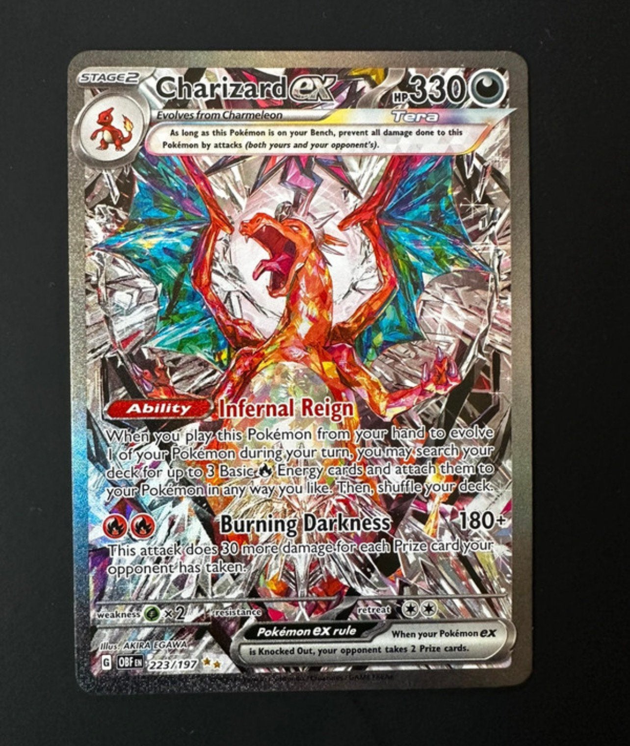 Charizard Pokemon kaart, Ophalen of Verzenden, Nieuw, Losse kaart