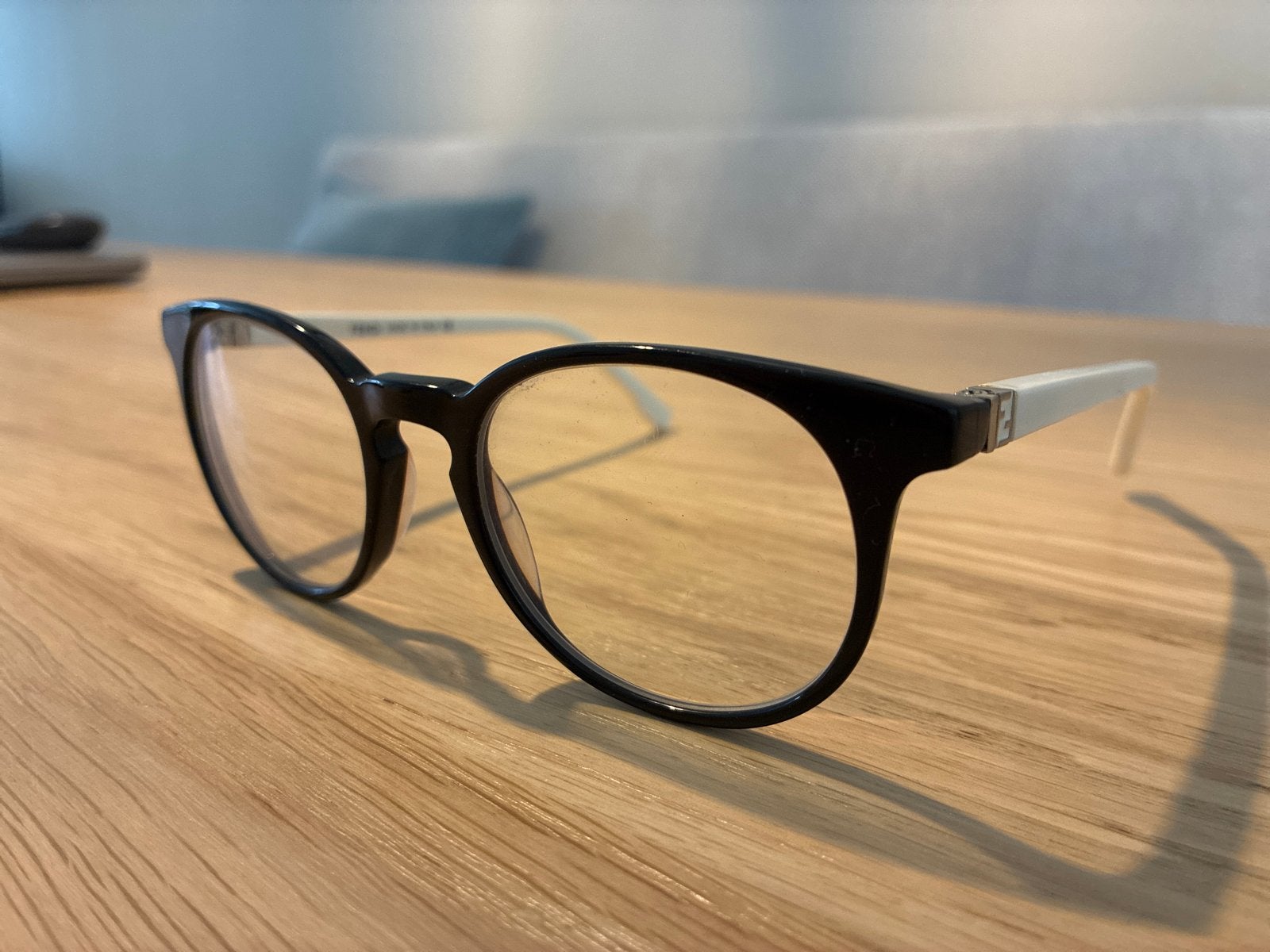 Fendi FF 0112 C7 46 Bril - Zwart/Wit Montuur (op sterkte), Overige merken, Gebruikt, Zwart, Ophalen of Verzenden