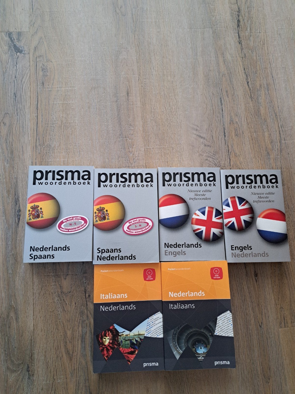 Prisma Woordenboeken: Italiaans, Spaans, Engels (6 stuks), Ophalen of Verzenden, Zo goed als nieuw, Prisma of Spectrum, Italiaans