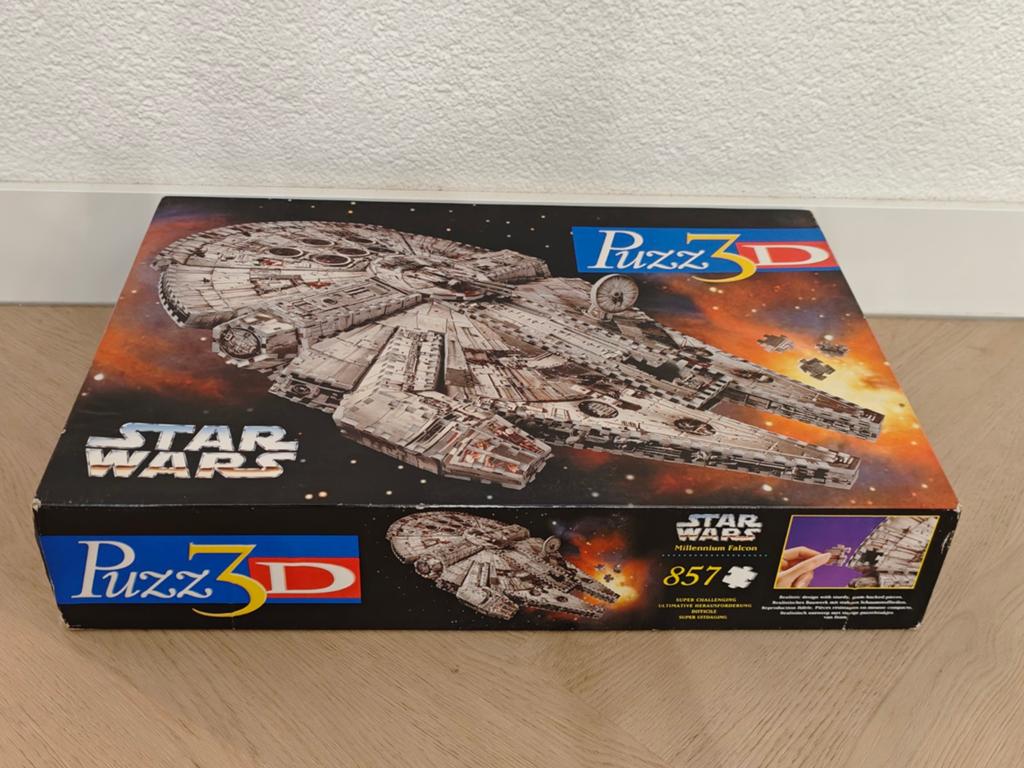 Puzz3d Millenium Falcon 837 stukjes (compleet), Ophalen of Verzenden, 500 t/m 1500 stukjes, Gebruikt, Rubik's of 3D-puzzel