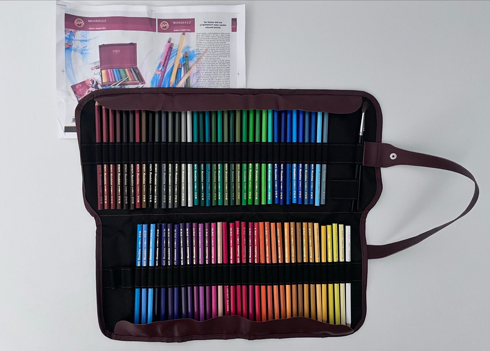 Koh-I-Noor Mondeluz 72 aquarelpotloden in etui, Ophalen of Verzenden, Zo goed als nieuw, Potlood of Stift