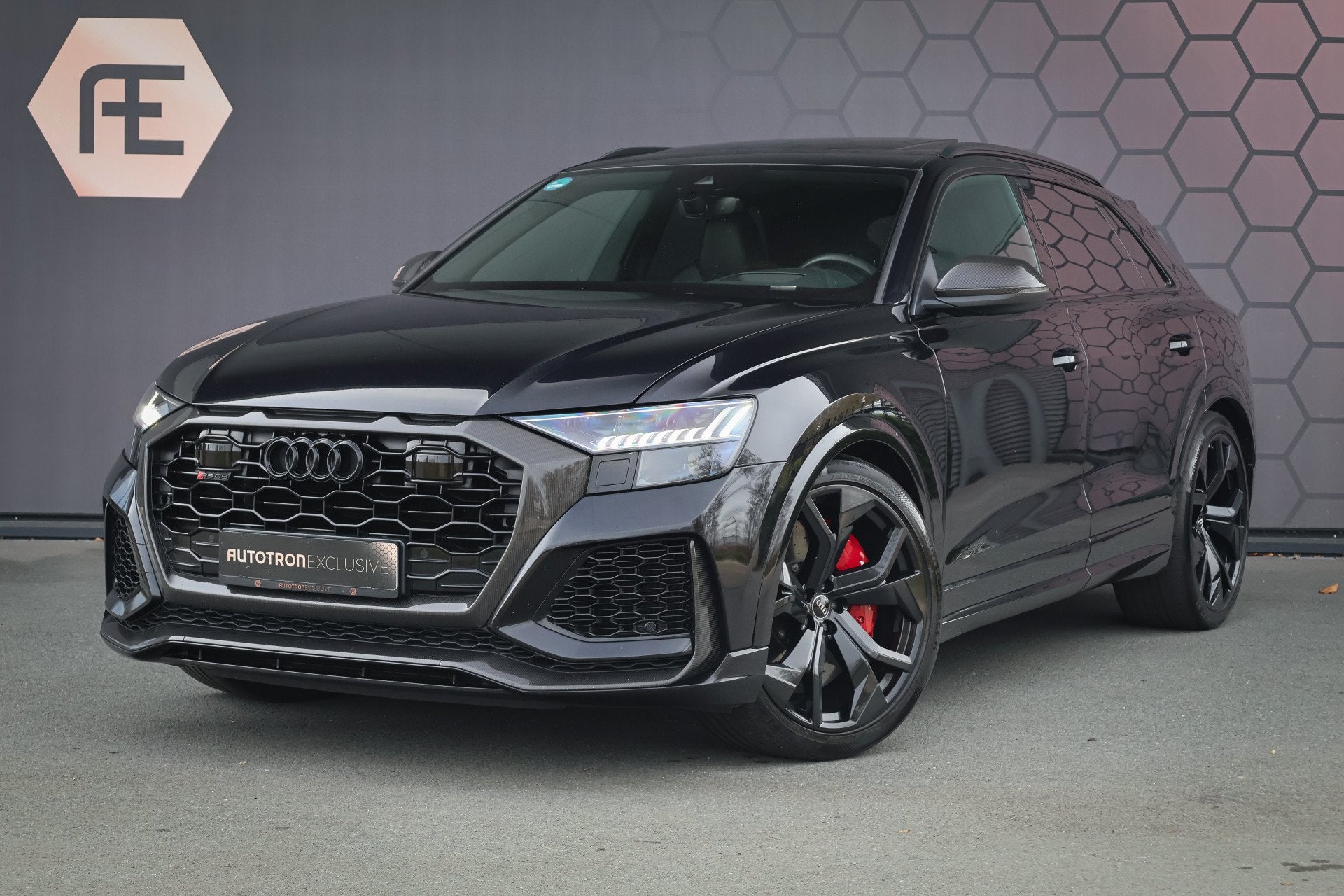 Audi RSQ8 4.0 TFSI RS Q8 quattro | CARBON IN & EXTERIEUR | A, Auto's, Gebruikt, 600 pk, Zwart, Bedrijf