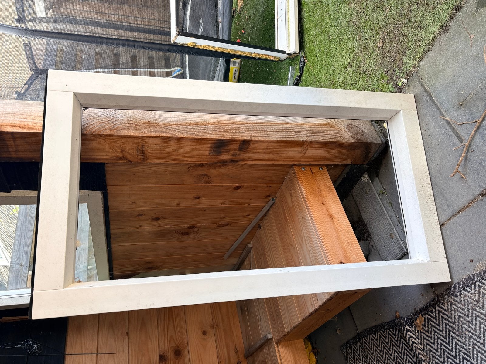 Kunststof raam met ventilatierooster – incl. glas en kozijn, Ophalen, Gevelraam of Ruit, Gebruikt, Minder dan 80 cm