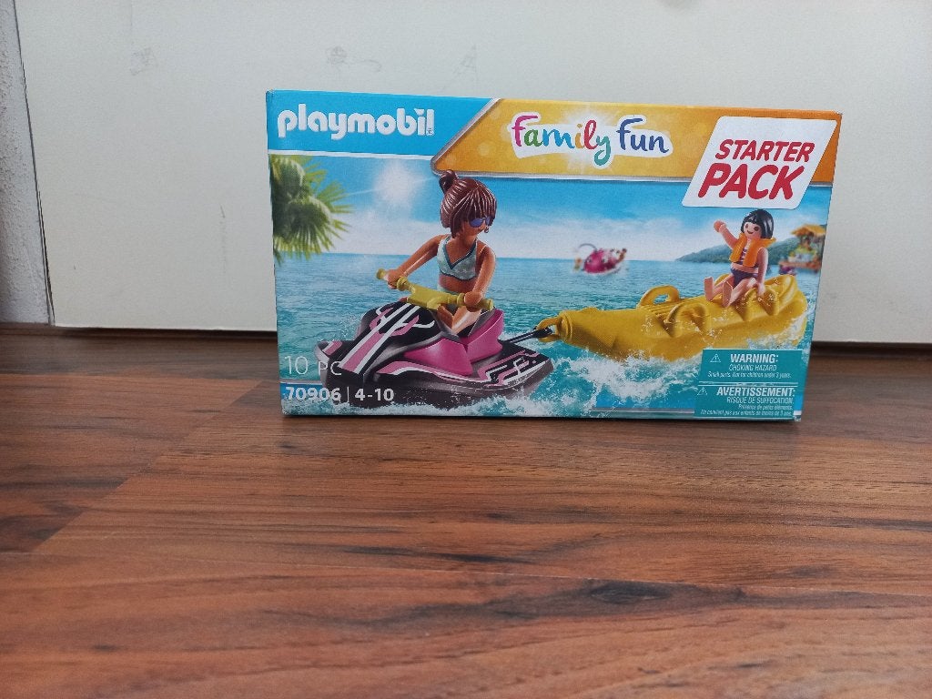 Playmobil 70906 Family Fun Starter Pack – Jetski met banaan, Complete set, Zo goed als nieuw, Boot/Schip, Family fun