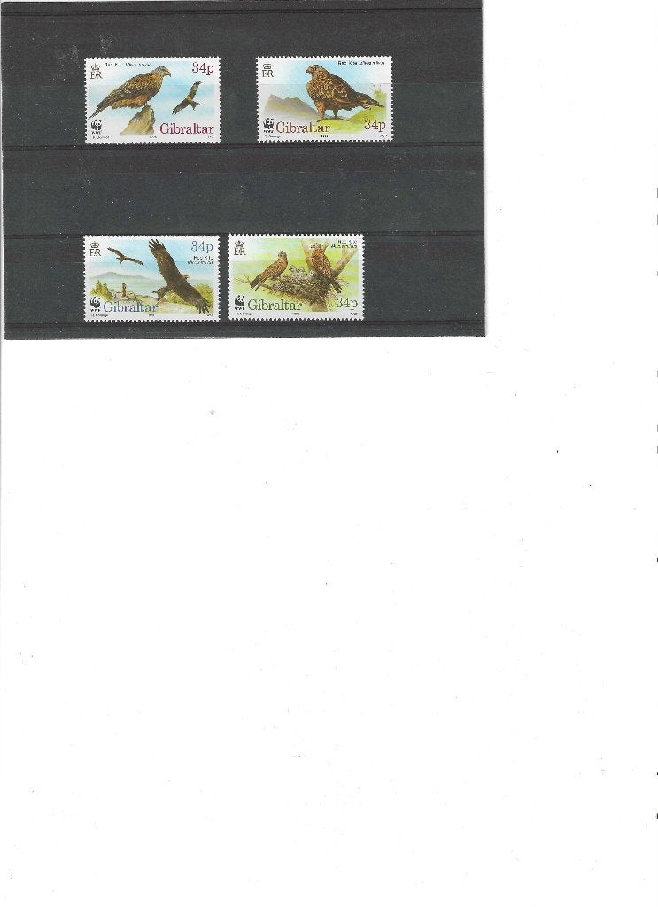 Mi 774-777 Vogels. Gibraltar. Postfris, Ophalen of Verzenden, Postfris, Dier of Natuur