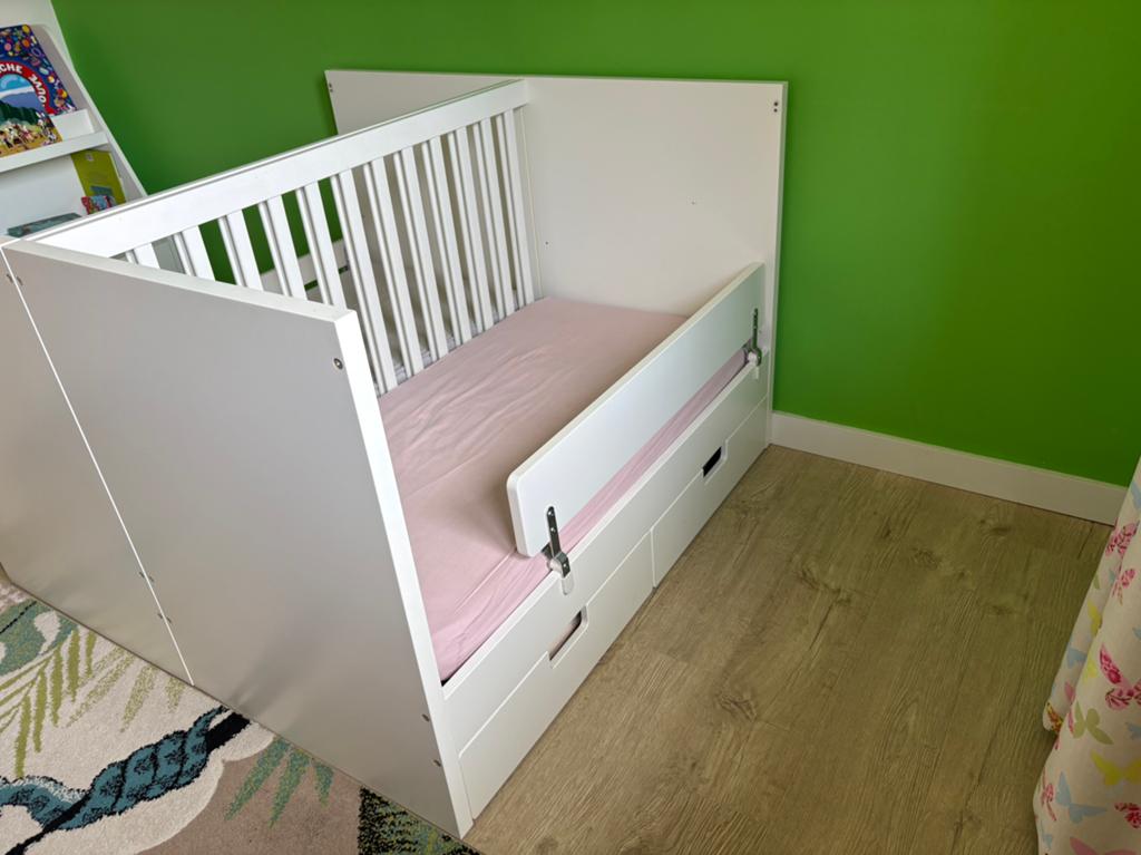 2x Ikea ledikant/peuterbed incl. accesoires, Kinderen en Baby's, Kinderkamer | Bedden, Ophalen, Gebruikt, Minder dan 140 cm, Matras