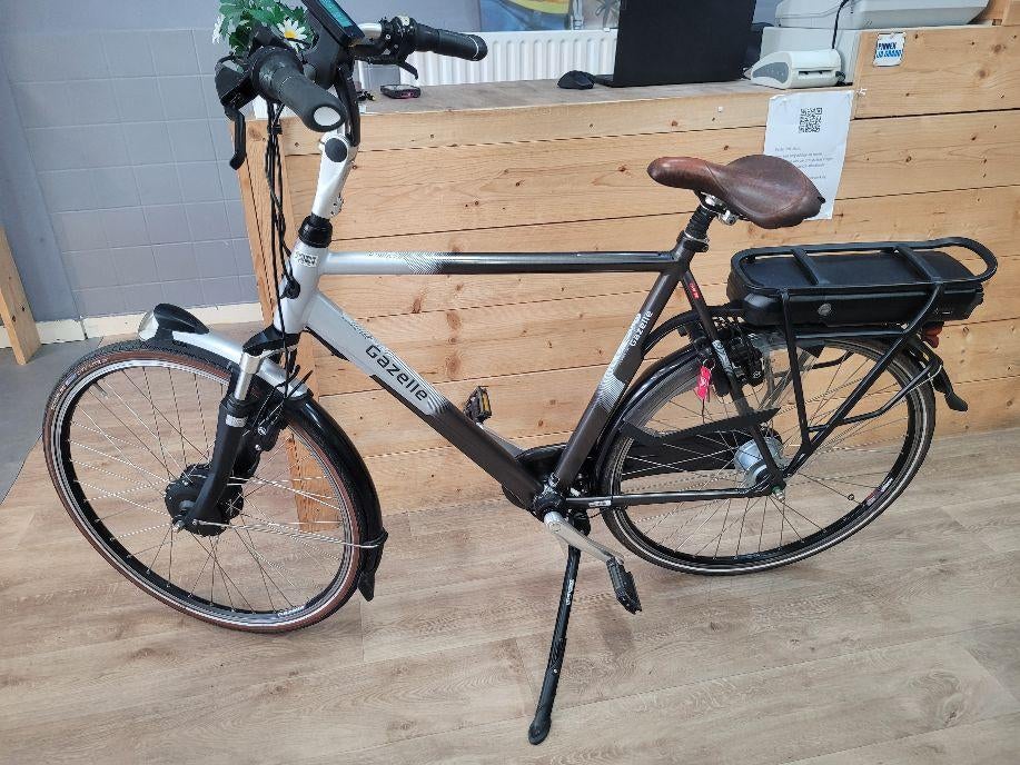 goede gazelle orange c380 heren ebike hogeframe 61 cm nu;995, Ophalen of Verzenden, Zo goed als nieuw, 59 cm of meer, 50 km per accu of meer