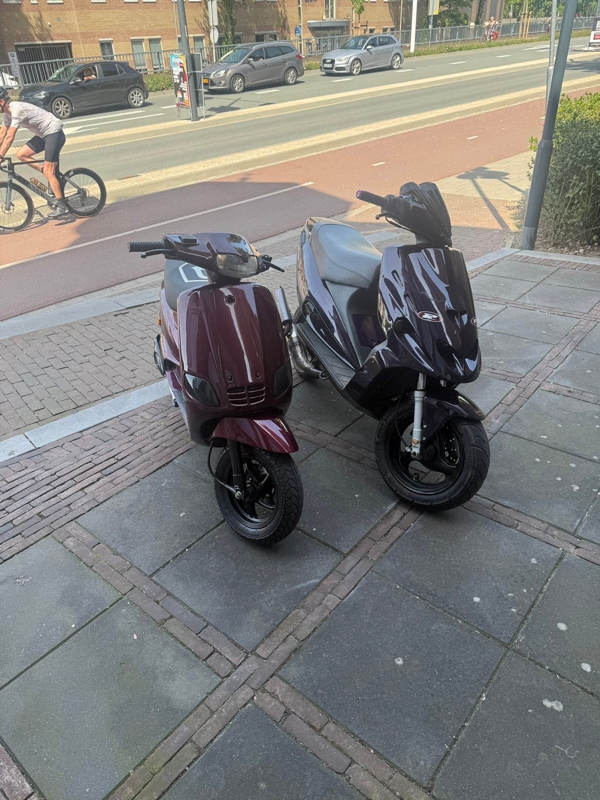 Piaggio zip type 3 70cc custom kleur, Fietsen en Brommers, Scooters | Piaggio, Zo goed als nieuw, Zip, Tweetakt, Ophalen