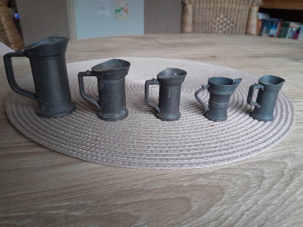 Tinnen beeldjes 17 stuks, Antiek en Kunst, Ophalen