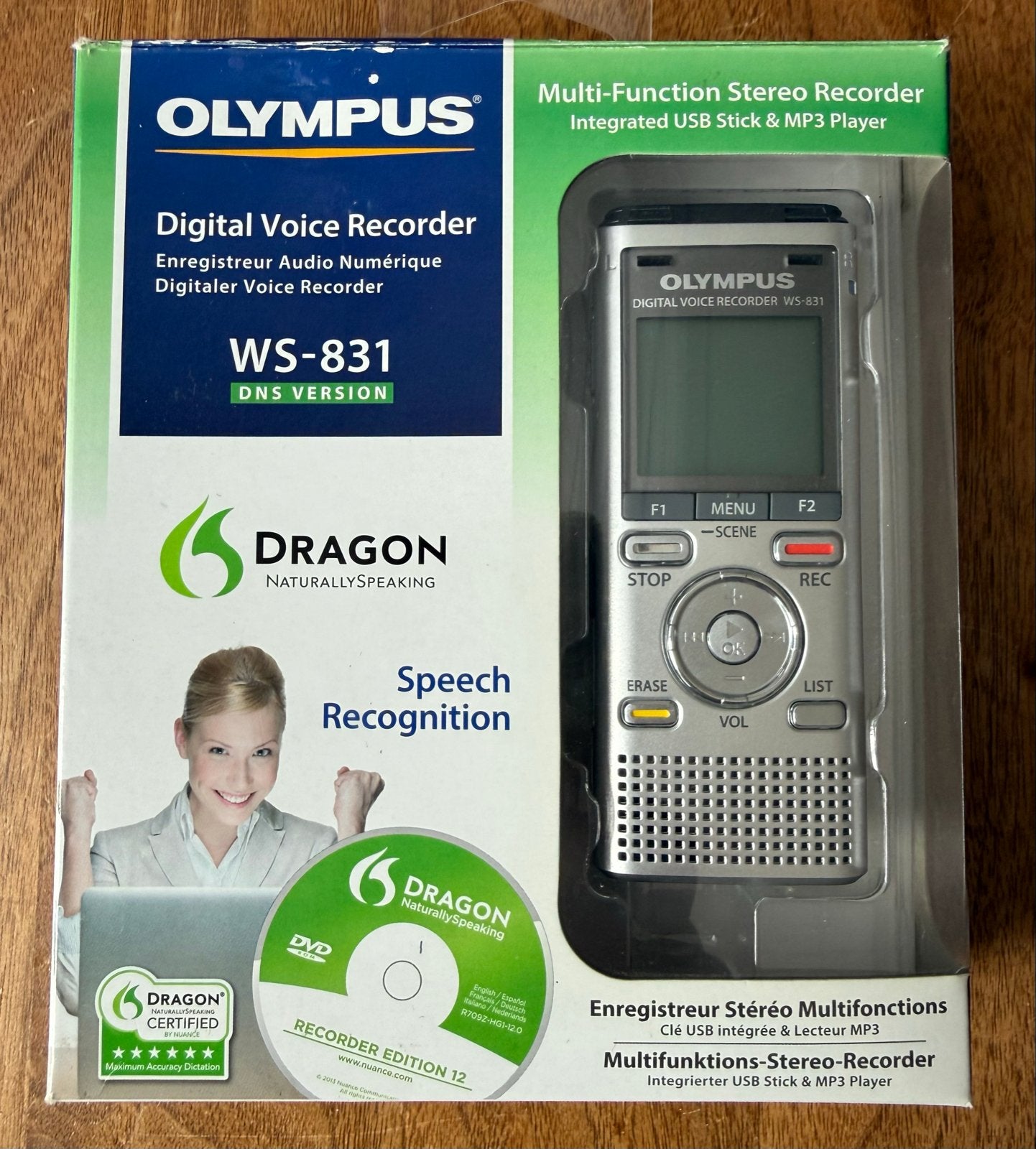 Olympus WS-831 Digitale Memorecorder - Spraakrecorder, Ophalen, Zo goed als nieuw