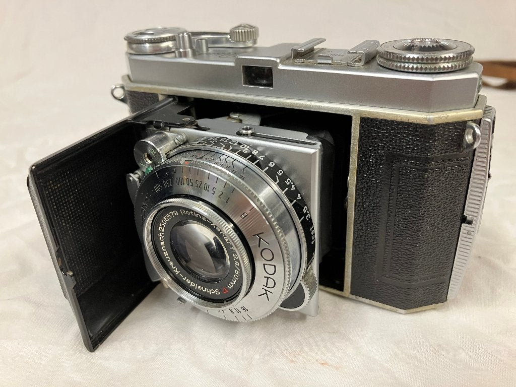 Kodak Retina Ia met Schneider-Kreuznach f2,8/50mm, Audio, Tv en Foto, Fotocamera's Analoog, Ophalen of Verzenden, Gebruikt, Compact