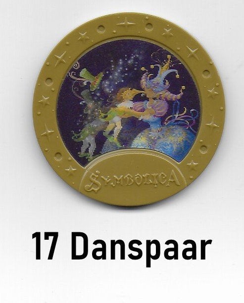 mte efteling medaillon nr 17 danspaar, Ophalen of Verzenden, Zo goed als nieuw, Overige typen