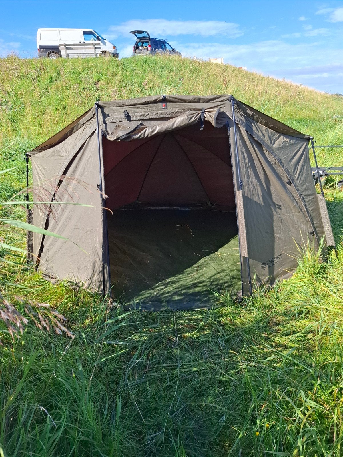 cygnet cycloon bivvy brolly nash fox trakker jrc korda rcg, Ophalen, Zo goed als nieuw, Overige typen