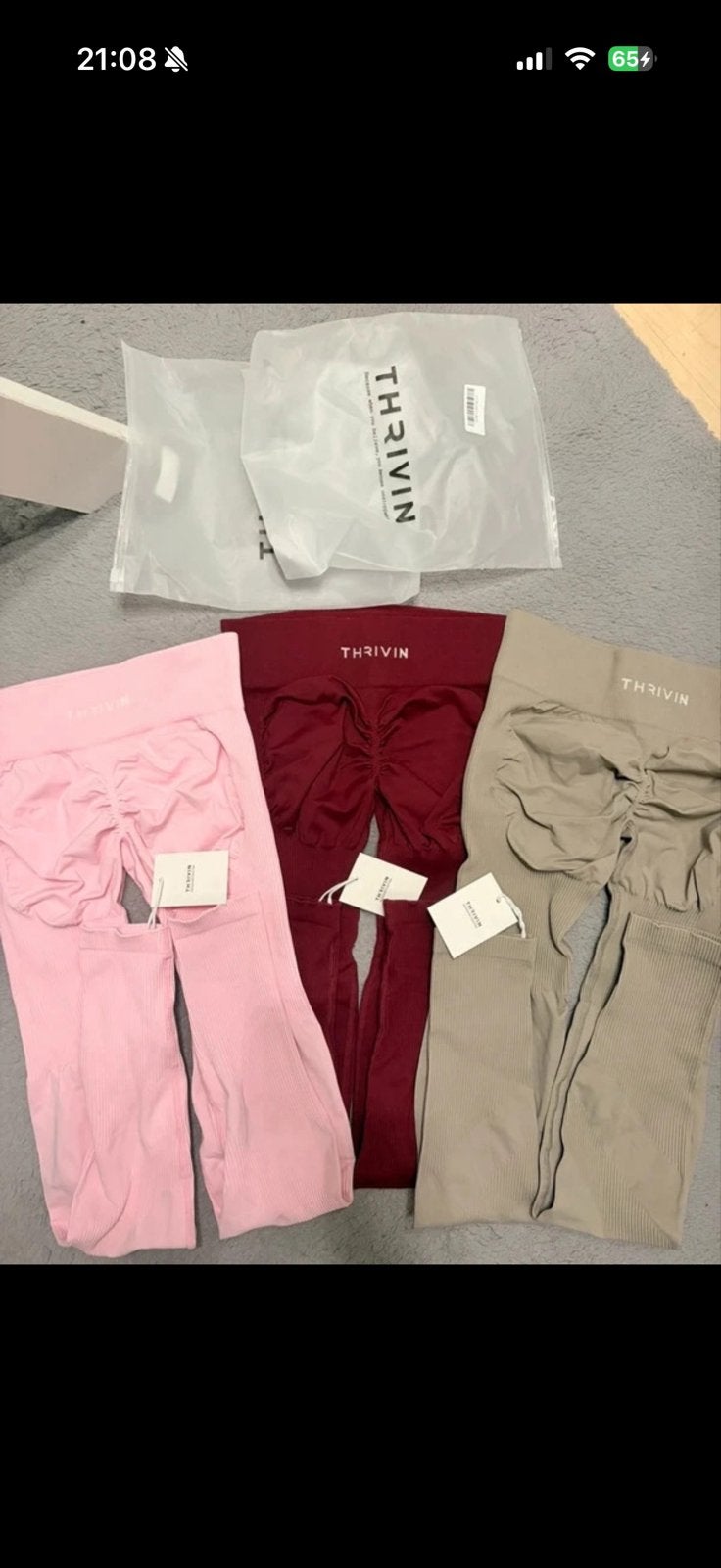 Gloednieuwe Thrivin Leggings - Roze, Rood, Beige, Kleding | Dames, Leggings, Maillots en Panty's, Ophalen of Verzenden, Nieuw