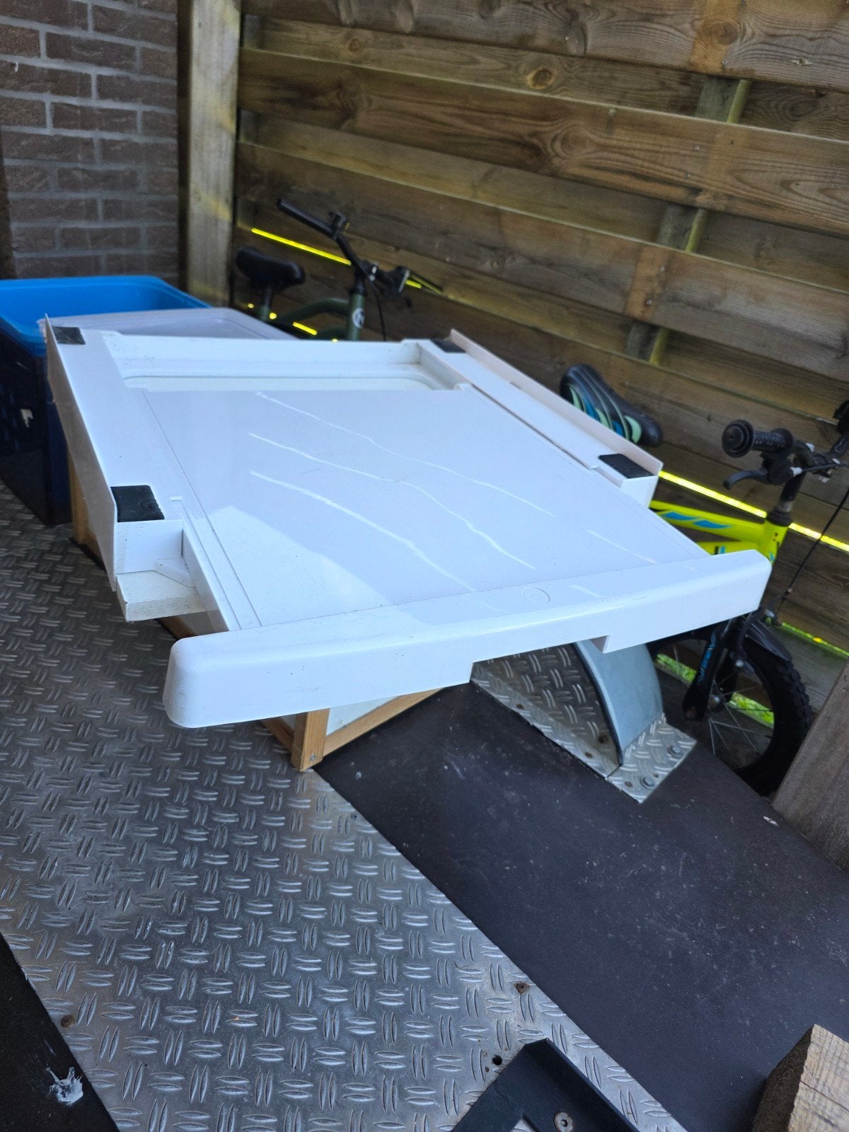 Witte wasmachine verhoger of om de wasmachine op de droger., Ophalen of Verzenden, Gebruikt