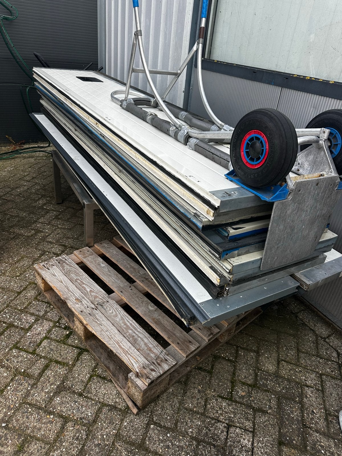 Roldelen voor muur of wand - diverse afmetingen, Ophalen, Gebruikt, 200 cm of meer, Minder dan 100 cm