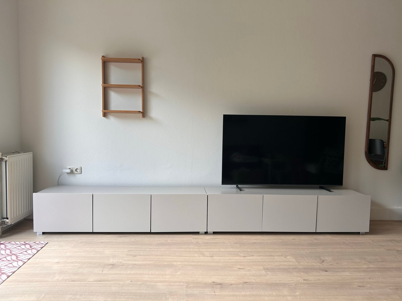 Strak tv-meubel met veel opbergruimte, Ophalen, Overige materialen, Zo goed als nieuw, 200 cm of meer