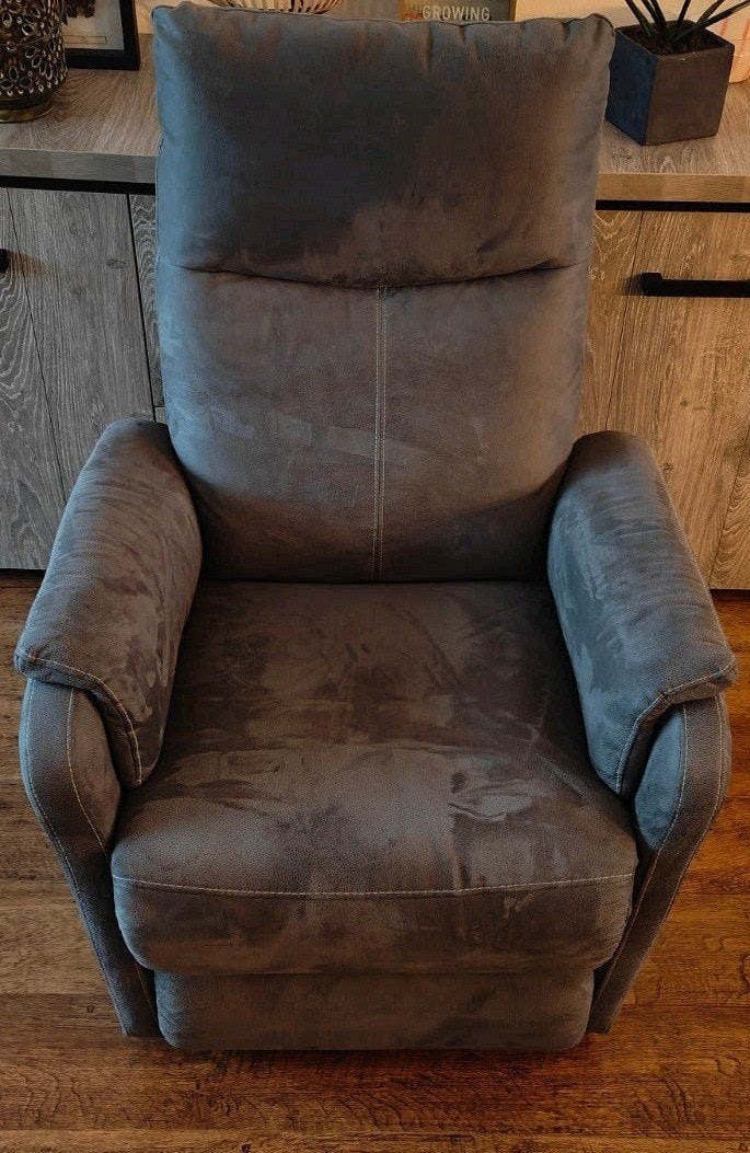 Comfortabele grijze elektrische stoel, Huis en Inrichting, Fauteuils, Ophalen, Modern, Comfortabel, Gebruikt, 75 tot 100 cm