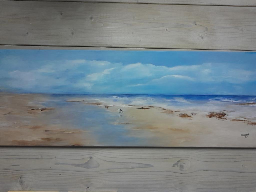 De zee, Ophalen of Verzenden, Minder dan 50 cm, Schilderij, Minder dan 50 cm