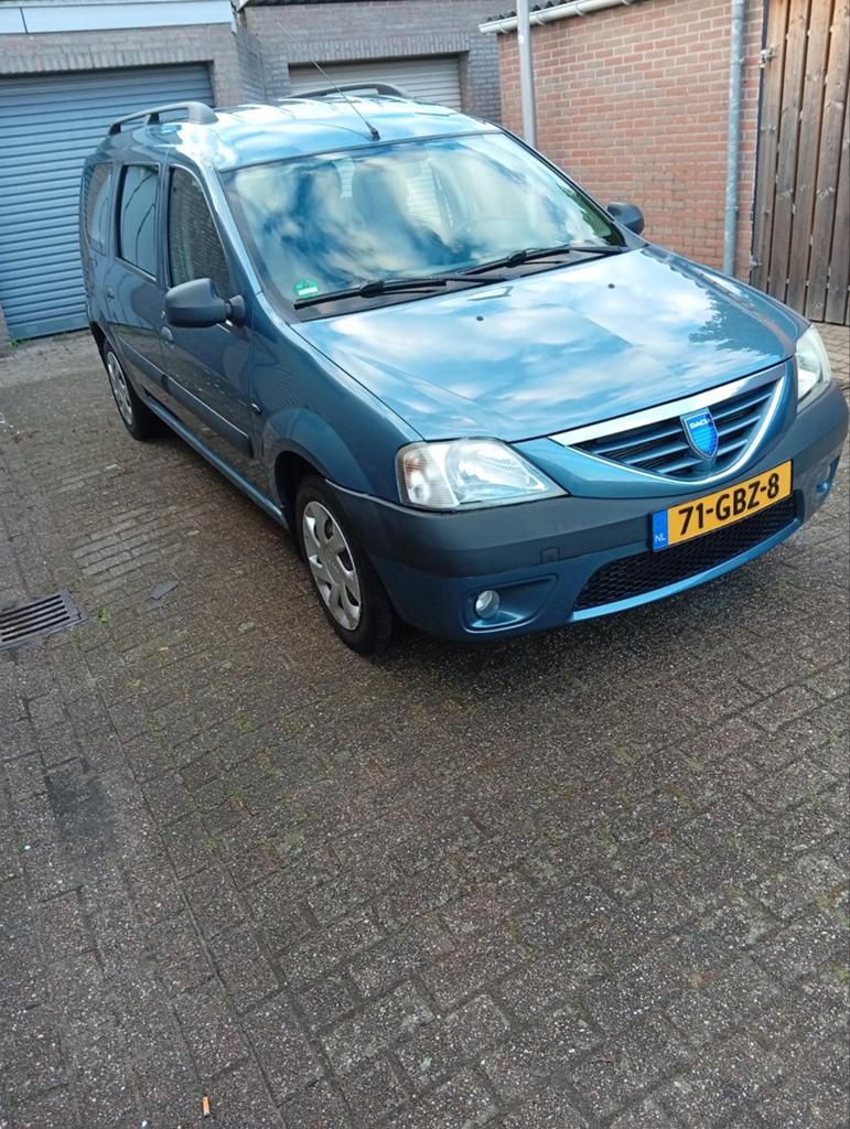 Dacia Logan mcv 1.6 16v 2008 Blauw, Auto's, Dacia, Particulier, Logan, ABS, Benzine, Euro 5, D, Stationwagon, Handgeschakeld, Origineel Nederlands