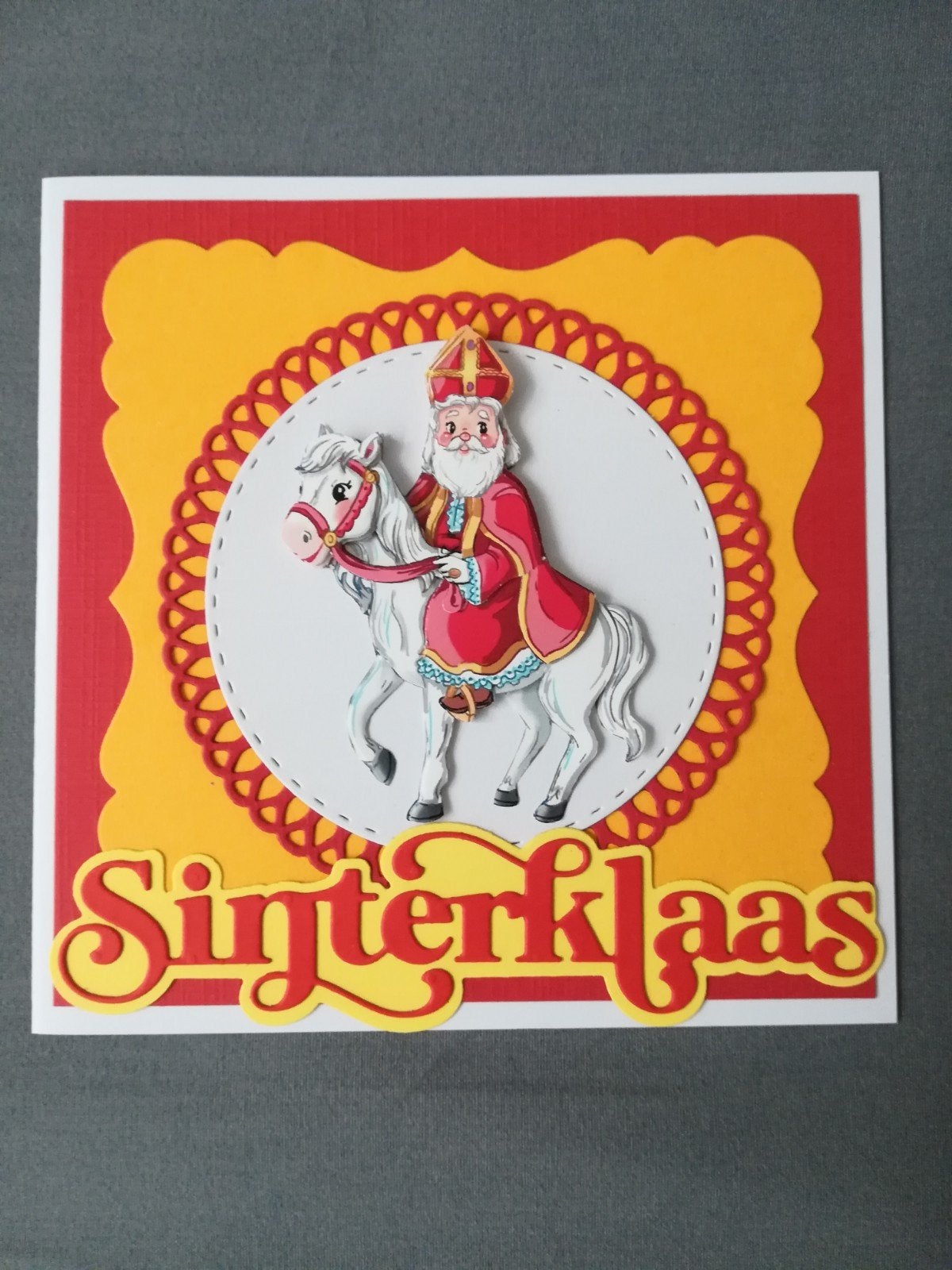 50x partij sinterklaas kaarten zelfgemaakt, Ophalen of Verzenden, Nieuw, Overige thema's