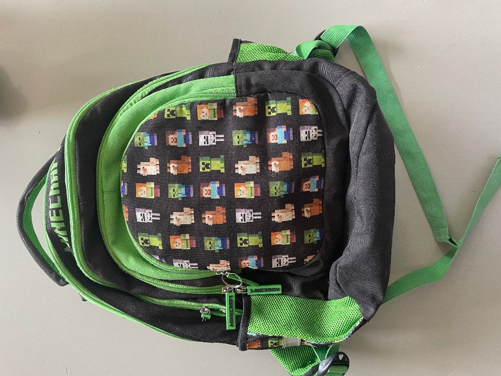 Schooltas basisschool Minecraft, Ophalen, Gebruikt, Rugtas