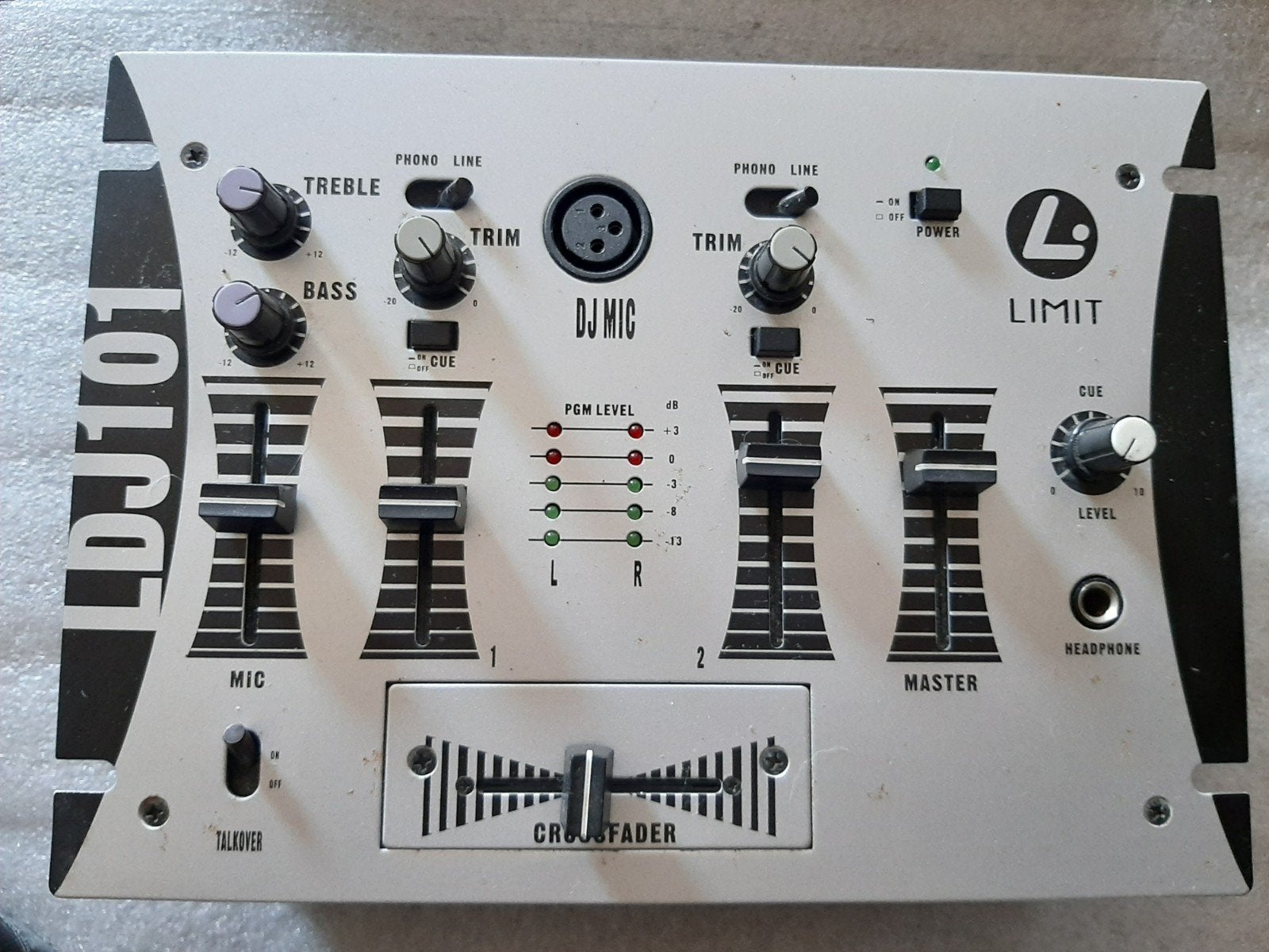 Limit LDJ101 DJ Mixer - Compacte 2-kanaals mixer, Ophalen of Verzenden, Gebruikt, Dj-set, Overige merken