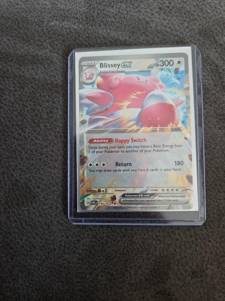 Pokemon kaart blissey ex, Ophalen of Verzenden, Zo goed als nieuw, Losse kaart, Foil