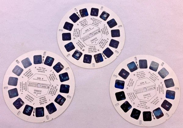 GAF View-Master Disney Zorro viewmaster compleet vintage, Coolsingel 104, 3011 AG Rotterdam, Netherlands, Verzenden, Zo goed als nieuw
