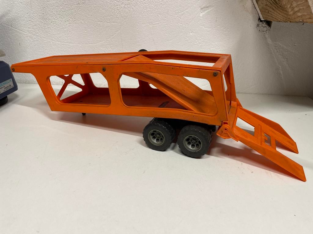 Vintage Joustra Auto Transporter - Oranje, Ophalen of Verzenden, Gebruikt, Jongen of Meisje