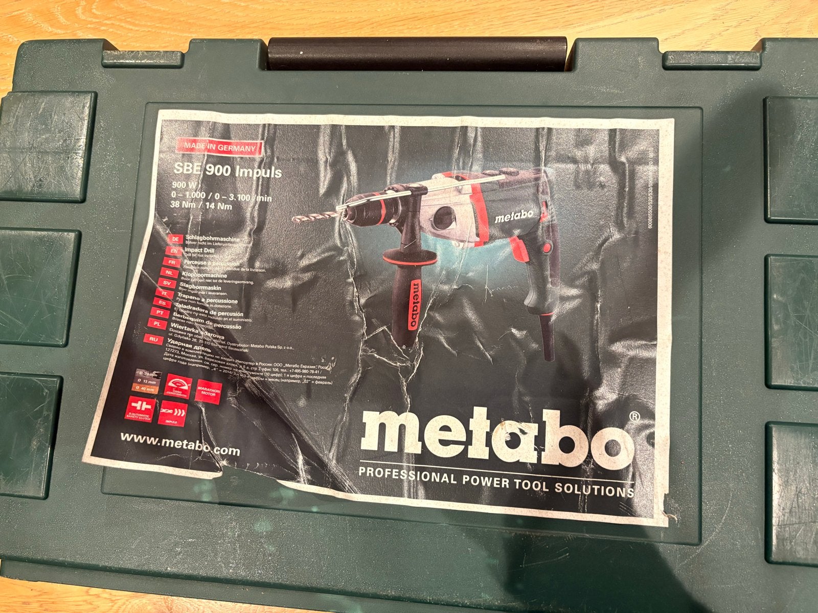 Metabo SBE 900 Impuls Klopboormachine, Boormachine, Ophalen of Verzenden, Klopboormechanisme, Gebruikt